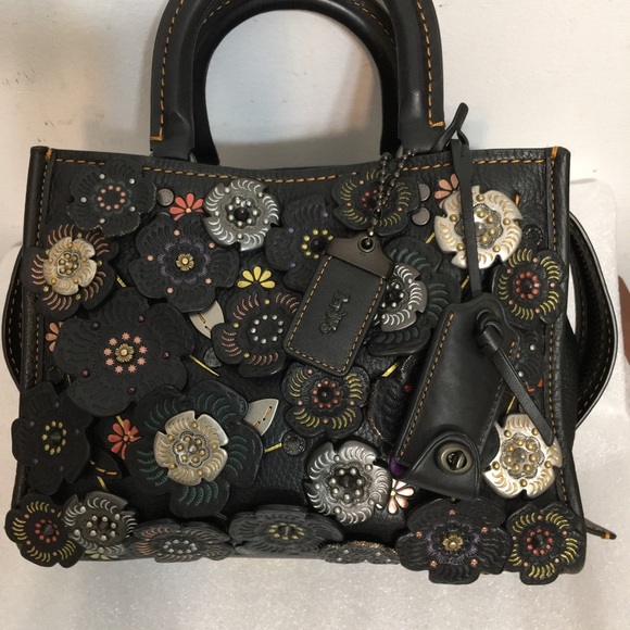 Coach 1941 Tooled Tea Rose Rogue Limited Edition in Natural